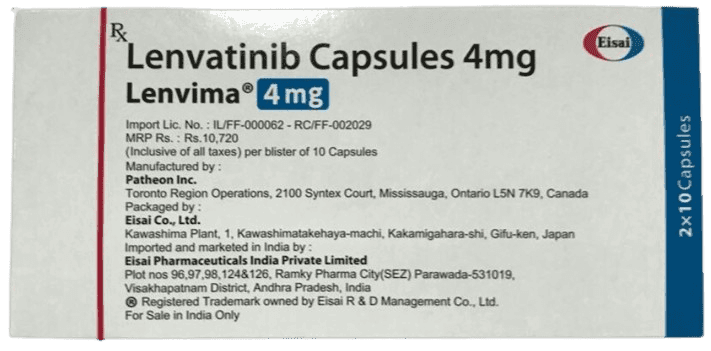 Lenvima 4 mg Capsules