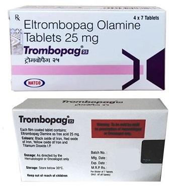 Trombopag 25 mg Tablet uses and side effects