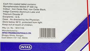 Mycofit 500 Tablet from Intas Pharmaceuticals Ltd