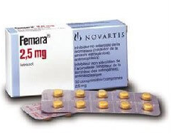 Femara 2.5mg Tablet for breast cancer treatment