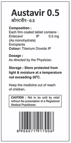 Austavir 0.5 mg Tablet Benefits