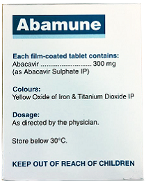 Abacavir 300 mg tablet 